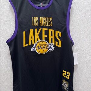 NBA Los Angeles Lakers Black and Yellow Emblem